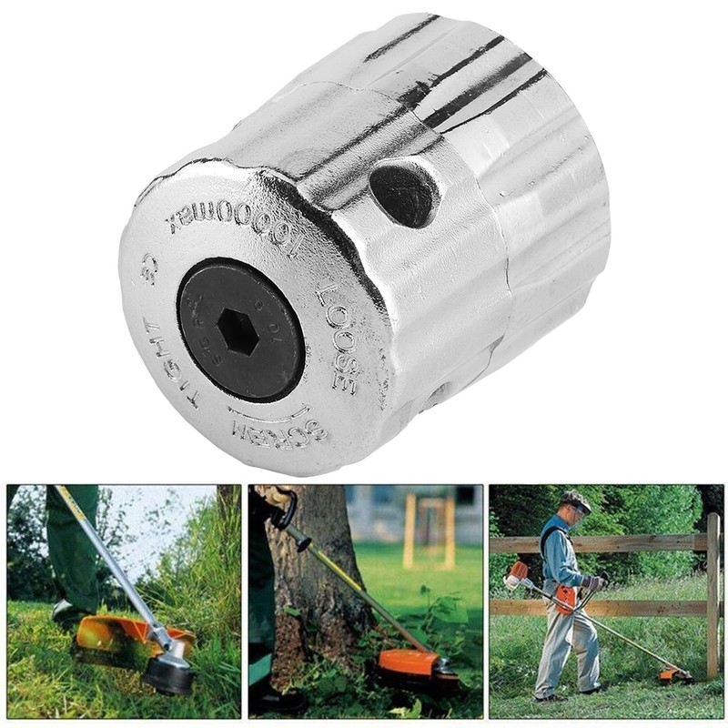 2Pcs/Set Aluminum Alloy Grass Trimmer Head with Lines Replacement Lawn