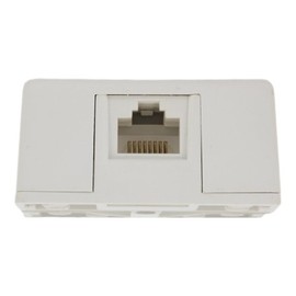 Leviton 8P8C Screw Terminal, Surface Mount Jack, 40278-W, White
