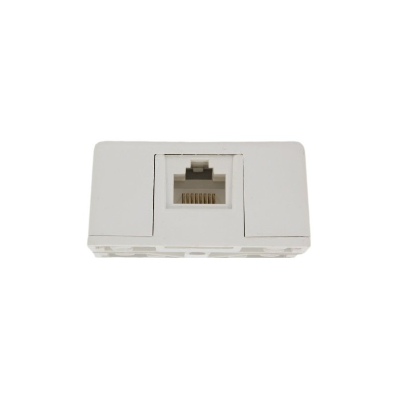 Leviton 8P8C Screw Terminal, Surface Mount Jack, 40278-W, White