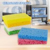 Multi-Use Cellulose Kitchen Sponges Compressed Cellulose Sponges, Non-Scratch, Dish Sponge