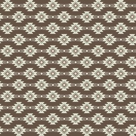 Let's Get Lost in The Woods Geometric Brown C15122 by Tara Reed for Riley Blake Designs