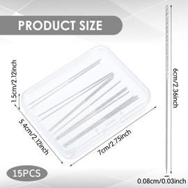 Snag Repair Needle, Repair Knits and Woven Tool, Snag Nab it Tool, Mabor 15Pcs Leather Craft Sewing Stitching Needle with Case for Woven Knitted Cloth Garments Drapes