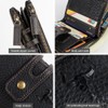 Zipper Wallets Men Leather Front Pocket RFID Wallets Mens Leather