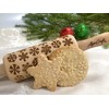 Christmas Children's Rolling Pin for Homemade Pastries Christmas Rolling Pin