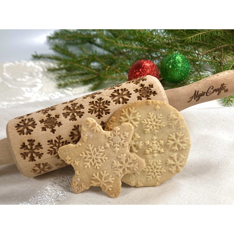 Christmas Children's Rolling Pin for Homemade Pastries Christmas Rolling Pin