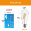 Jensense Edison Bulbs 6W E26 LED Bulb 60 Watt Equivalent,