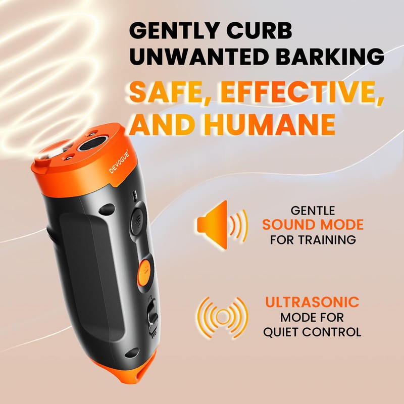 Devogue Dog Bark Deterrent Devices – Rechargeable Anti Barking Device