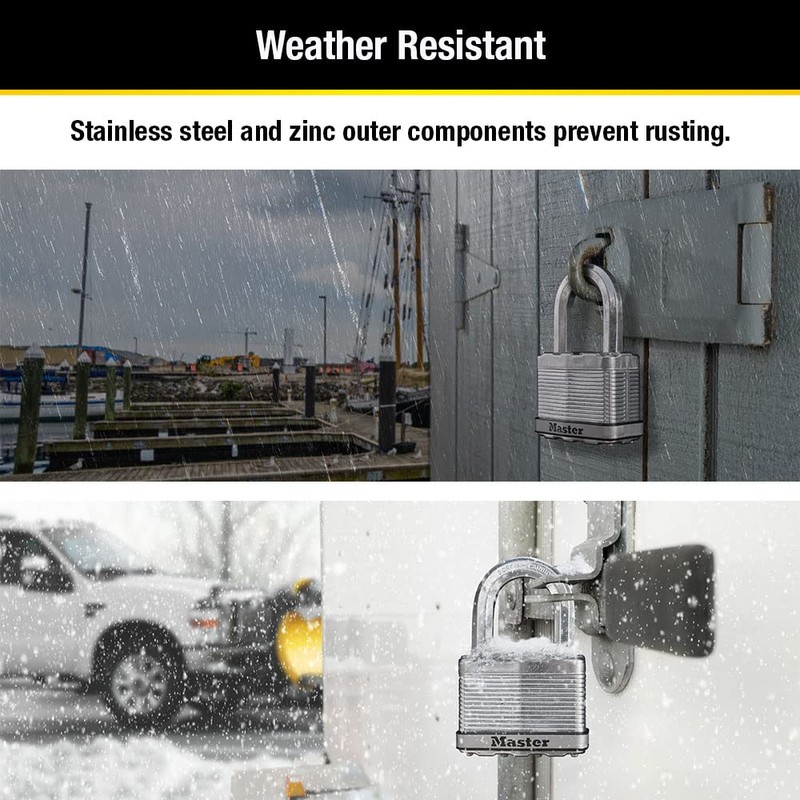 Master Lock M15XTLF Magnum Heavy Duty Outdoor Padlock with Key,