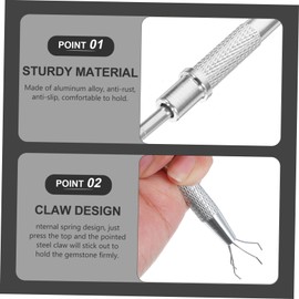 Operitacx 4 Zackiger Greiferchip Mini Greiferwerkzeug Flexibles Greiferwerkzeug Mechanische Finger Aufnahmewerkzeug Picker Greifer Greiferwerkzeug Mechanikerwerkzeuge Greifer Für