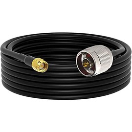 onelinkmore Low Loss RG58 N Male to SMA Male Antenna 25FT RF Coaxial Cable and Two-Way Radio Applications Pure Copper 50 ohm Cable for 3G/4G/5G/LTE/ADS-B/Ham/GPS/WiFi/RF Radio to Antenna