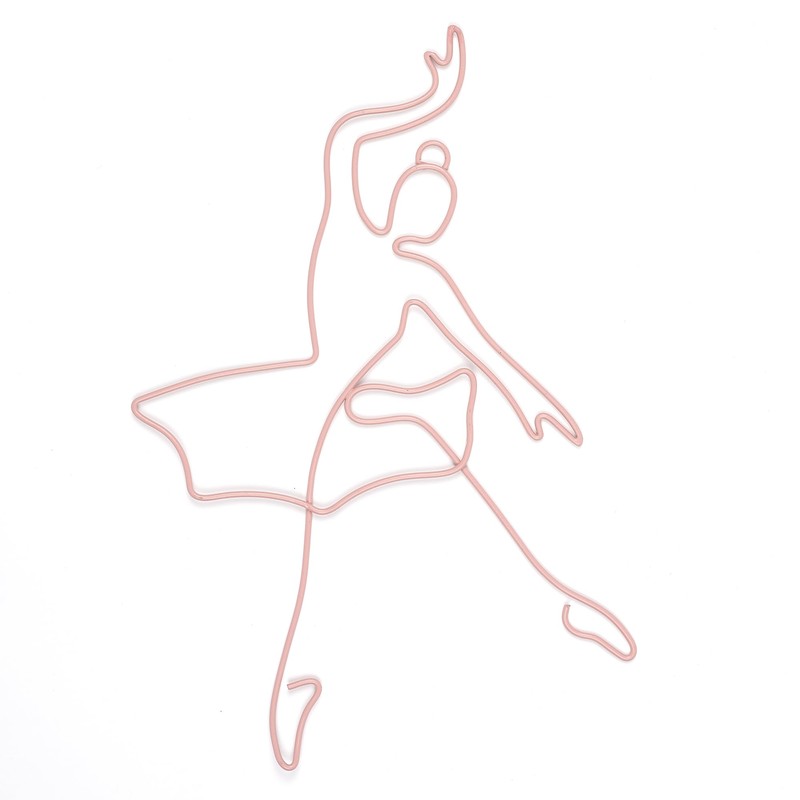 Lambs & Ivy Ballerina Baby 2-Piece Pink Ballet Dancers Wire