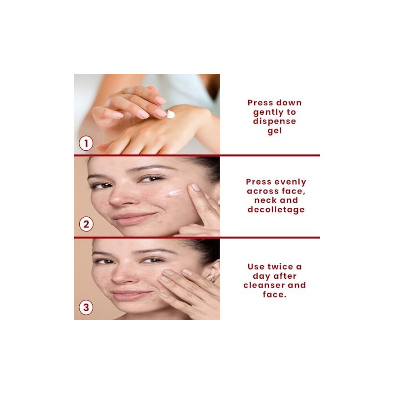 Gel de retinol con vitamina A al 0,025 que repara