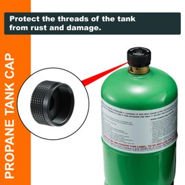 SOOYEAH 1LB Propane Cylinder Protect Caps with Magnetic,Sealed Caps(pack of 4PCS)-Black