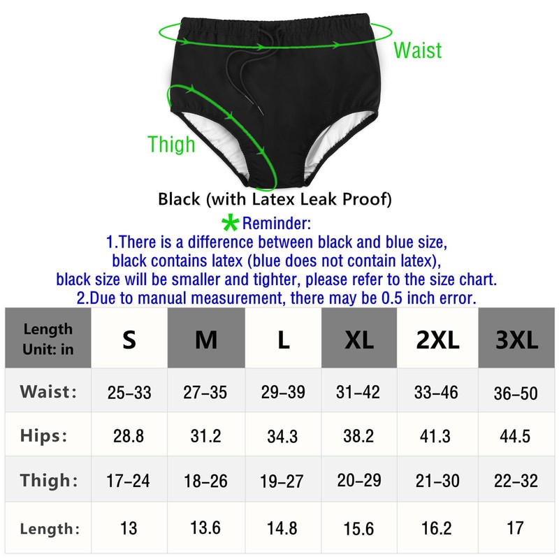 AQX Reusable Adult Swim Diapers Special Needs, Plastic Diaper Cover