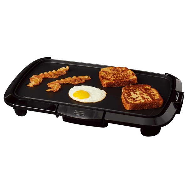 Brentwood TS-821 Non-Stick Electric Griddle with Drip Tray, Adjustable Temperature,