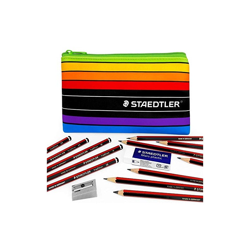 Staedtler - Tradition - Skizzierset - Graphitstifte, Radiergummi, Spitzer und