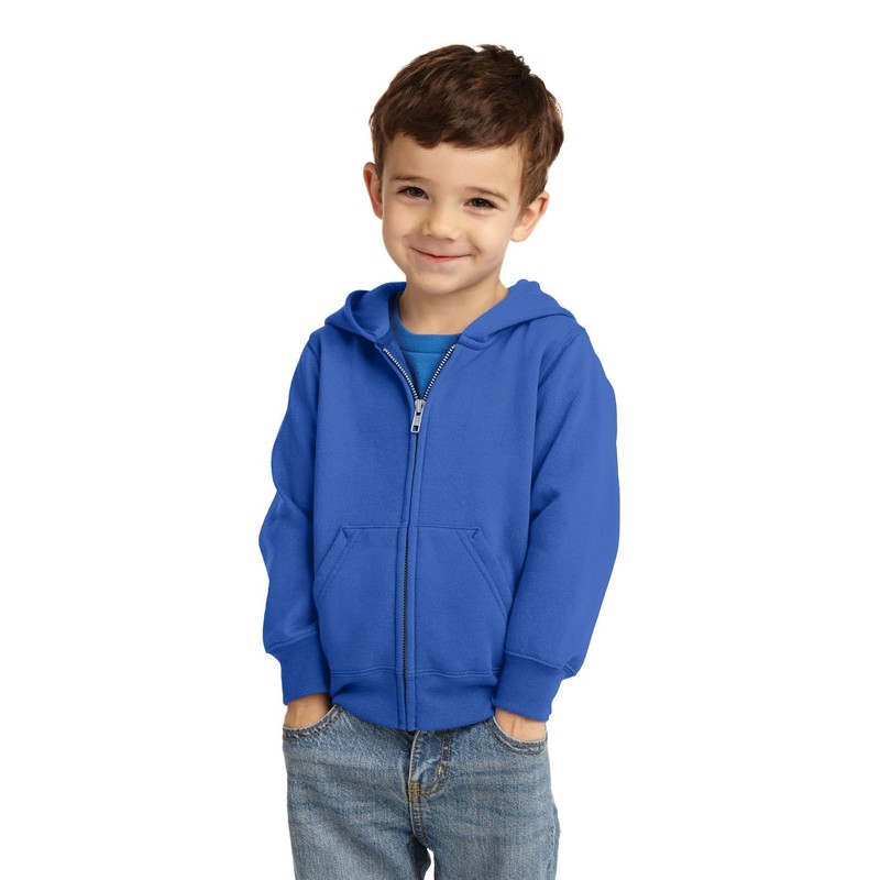 Port and Company Precious Cargo Toddler Full-Zip Hooded Sweatshirt. CAR78TZH