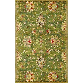 NEW HOME Elevate Vintage Oriental Hand-Tufted Area Rug - Green 3'3" x 5'3"