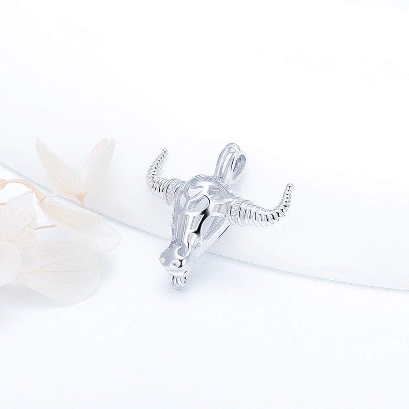 Bull Cage Pendants for Pearl Jewelry Making Sterling Silver, Design