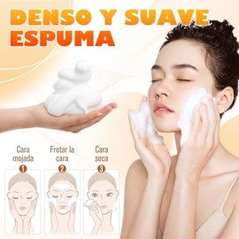 Leche Limpiadora Facial 2 Botellas, Limpiador Facial De Crcuma Es Adecuado Para Todo Tipo De Piel, Limpiador Facial Espumoso Iluminador Que Puede...  