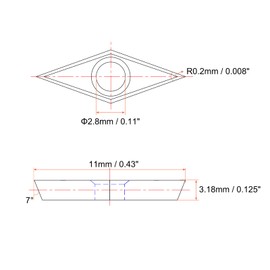 HARFINGTON Carbide Turning Inserts VCGT110302-AK CNC Lathe Indexable Milling Replacement for SVJB Series Tool Holder Color Coated Grooving Tool