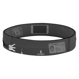 FlipBelt Running & Fitness Workout Belt, Carbon, X-Small