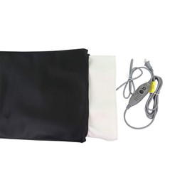 Body Best Vinyl Heating Pad Cover with Zipper | 69x37cm | Sanitary Waterproof Cover to Disinfect Heating Pads Between Clients (Pewter)