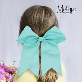 Jumbo Bow Pony with Tails (Mint)