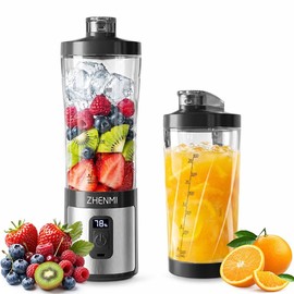 ZHENMI Portable Blender for Smoothies & Shakes - USB-C Rechargeable