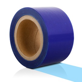 FOVPLUE Self Adhesive Surface Protective Film/Tape – 2.76in x 328ft, Blue Scratch Film Roll Universal for Motorcycle Installations, Painting, Removals, and Transport