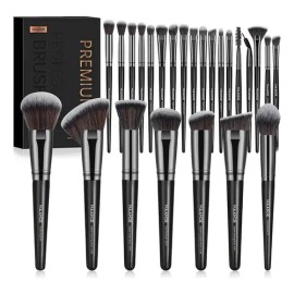 Set 25 Brochas De Maquillaje Profesionales Alta Calidad                                                                                               