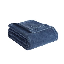 Tommy Bahama - Queen Blanket, Ultra Soft Plush Fleece Bedding, Cozy & Warm Home Decor (Medium Blue, Queen)