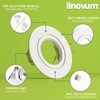 linovum Recessed Spotlight Mounting Frame Painted White Round Rigid Including