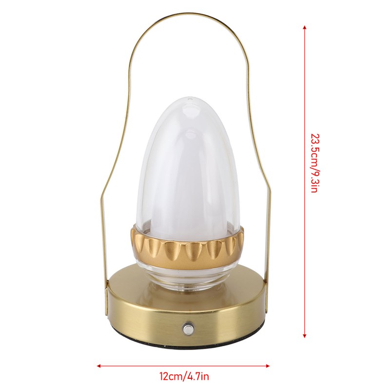 LED Cordless Lantern Table Lamp 3 Modes Touch Control Stepless