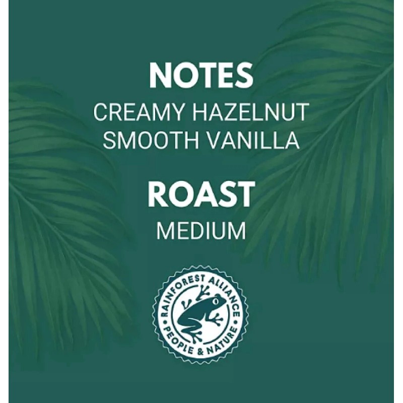 Zavida Coffee Whole Bean Coffee, Hazelnut Vanilla, 32 oz.