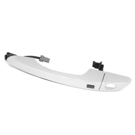 Auto Dynasty Factory Style Front Exterior Car Door Handle with Key Hole and Smart Entry Compatible with Tucson 2016-2021, Driver Left Side, Chrome