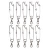 10 Set 3.8 X 150mm Fishing Snap Swivel 304 Stainless