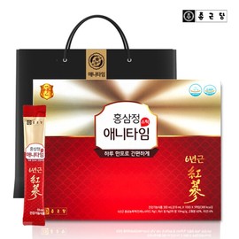 Chong Kun Dang 6-Year-Old Red Ginseng Stick Anytime 1 Set Shopping Bag Complimentary / 종근당 6년근 홍삼정스틱 애니타임 1세트 쇼핑백증정