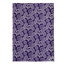 Vera Bradley Women's Collegiate Plush Xl Throw Blanket (Multiple Teams Available), Texas Christian University Purple/White Bandana, One Size