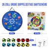 Children's Velcro Dartboard, Foldable Double-Sided Toy Dartboard with Animal Motifs