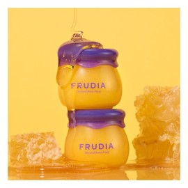 Frudia Blueberry High-Moisture Exfoliating Honey Lip Balm 2-Pack Set (+ Keyring Pouch) / 후르디아 블루베리 고보습 각질제거 허니 립밤 2개 세트 (+키링파우치 증정)