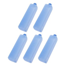 KICHOUSE 5pcs Refreezable Ice Packs for Lunch Boxes Coolers Compact Cooling Blocks for Camping Shipping and Emergency Use Efficient Cold Retention Blue