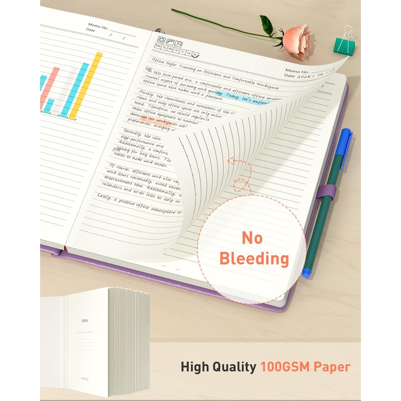320 Pages Lined Journal Notebook - B5 Lined Journal Notebook,