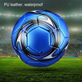 Standard Size 5 Soccer Ball Leakproof Campus Football Wear Resistant New Rubber Soccer Ball Elastic Football - Color: Red