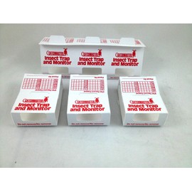 Insect Trap & Monitors 288i - No Chemicals !!!- Non-Toxic Glue Traps!! 5 Glue Boards / 15 Monitors
