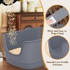 Gefryco Large Cat Litter Box with High Sided 24.6"x18.3"x12.2" -