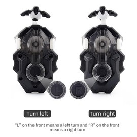 Bey Battling Burst Launcher and Grip, B-184 Left and Right Spin String Launcher Grip DB Layer System Compatible with All Bey Burst Series - Black