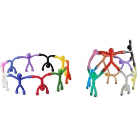 MAGMEN Classic Magnetic Fidget Toy Figures for Kids 3-8 & Toddlers |20 Mix Colors Multipurpose Magnets Set for Travel, Airplane Play, Desk & Stocking Stuffer Gifts.