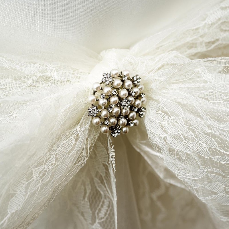 Italian Options Lace Fabric, 15cm x Metres, White