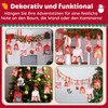 Anpro DIY Advent Calendar for Filling, Fabric Bags, 24 Fabric